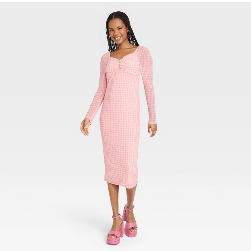 NWT House of Aama A-line Midi Polka Dot Dress For Target